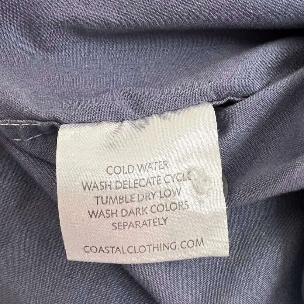 Coastal Brand Short Sleeve Button Down Shirt Medium - Picture 6 of 7